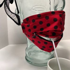 Zipper Drink and Eat Face Mask